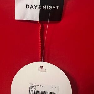 Day & Night Red Knit Dress